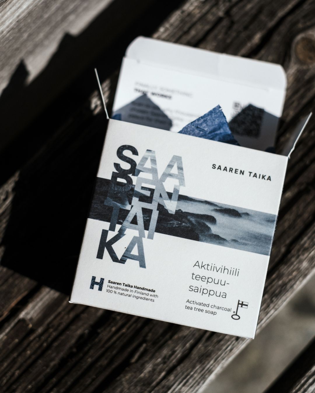 Activated Charcoal Tea Tree Soap, for all skin types, including itchy and acne-prone skin