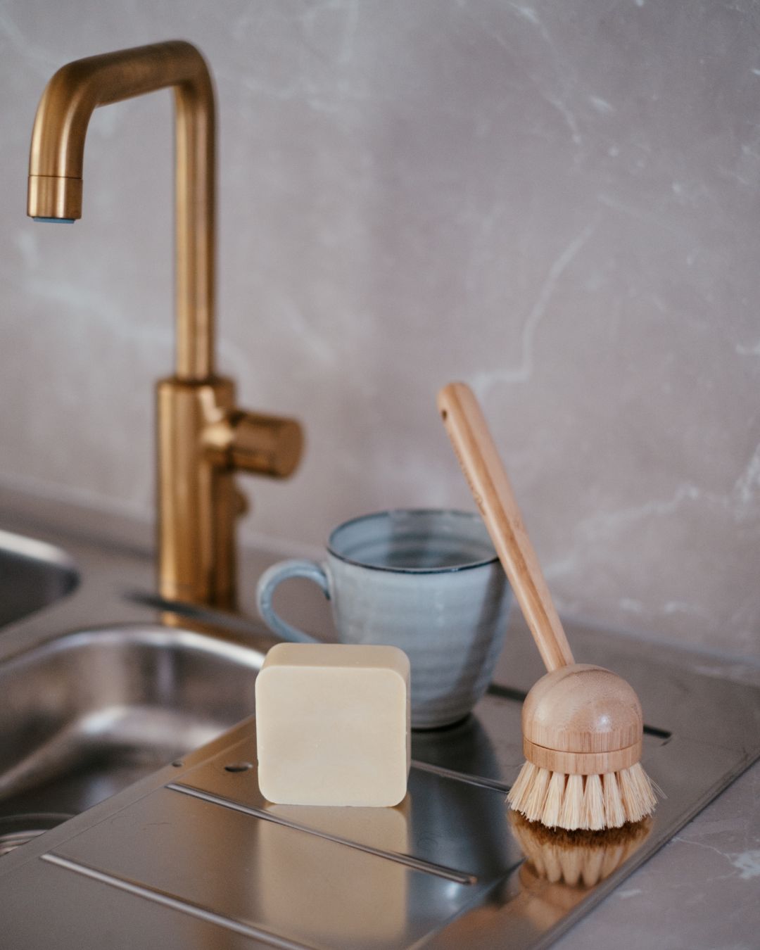 Grapefruit Cleaning Soap Bar for All Household Surfaces, Dishwashing and Laundry