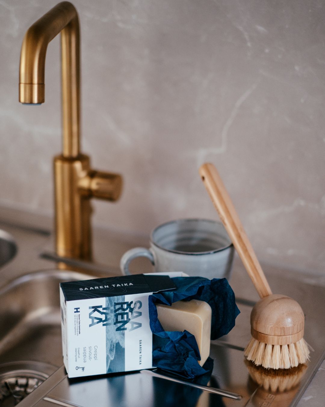 Grapefruit Cleaning Soap Bar for All Household Surfaces, Dishwashing and Laundry