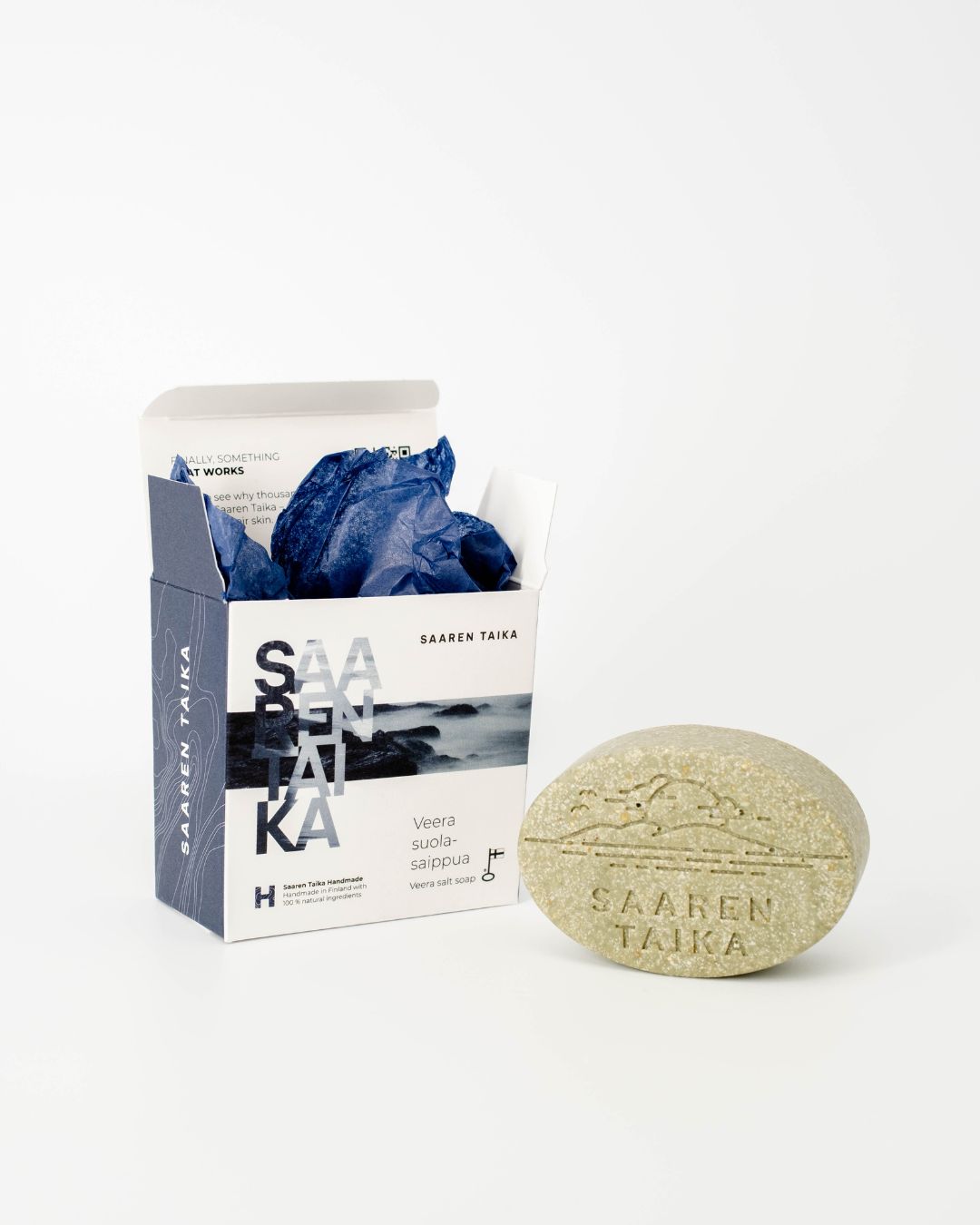 Veera Salt Soap, suitable for atopic skin, itchy skin, acne skin, 100% natural, vegan
